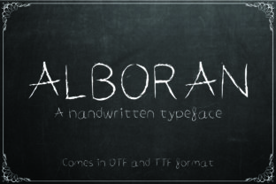 Alboran Handwritten Font for Authentic Editorial Design