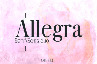 Allegra Font Review: An Elegant Serif Duo for Editorial Design