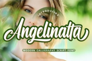 Angelinatta Typeface: A Modern Script for Digital Branding