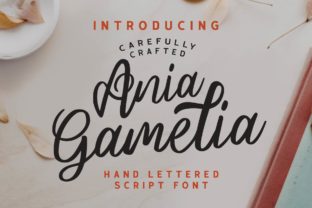 Ania Gamelia: A Handwritten Font for Authentic Editorial Design