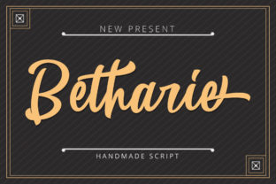 Betharie Script Font Review for Campaign Design