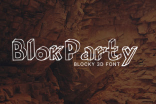 BlokParty: The Blocky 3D Decorative Font for Scroll-Stopping Visuals