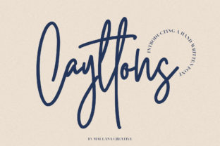 Cayttons: The Authentic Handcrafted Script Font for Makers