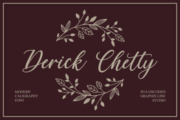 Derick Chetty: The Script Handwritten Font for Elevating Craft Branding