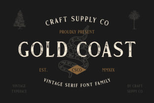 Gold Coast: A Vintage Serif Font for Classic Branding