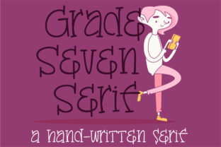 Grade Seven: A Youthful Serif Font for Whimsical Branding