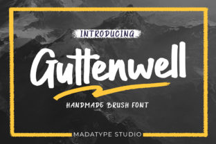 Guttenwell: The Bold Script Font for Distinctive Brand Identity