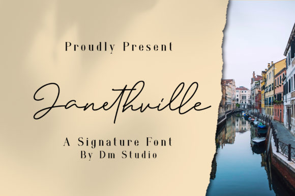 Janethville: A Unique Handwritten Typeface for Modern Digital Branding