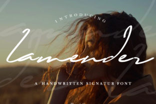 Lamender: A Modern Script Handwritten Typeface for Editorial Design