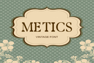 Metics: A Retro Serif Typeface for Editorial Design