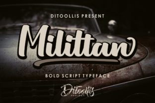 Milittan Script Font for Editorial Design and Branding