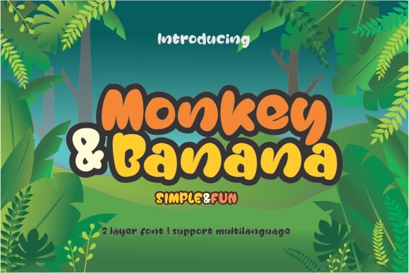 Monkey Banana: The Cute, Simple Font for Playful Branding