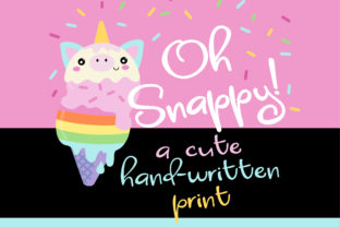 Oh Snappy Script Handwritten Font for Digital Branding
