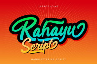 Rahayu Script: A Modern Bold Hand-Lettering Typeface for Makers