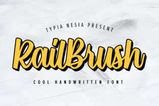 Rail Brush Typeface for Vintage Branding Projects