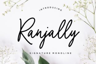 Ranjally: The Elegant Script Handwritten Font for Authentic Editorial Design