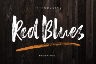 Red Blues: The Bold Brush Typeface for Eye-Catching Campaigns