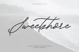 Sweetshore: A Casual Script Font for Authentic Handcrafted Branding