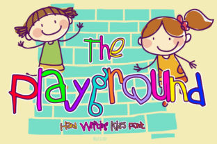 The Playground Font: Whimsical Script Handwritten Design for Editorial Projects