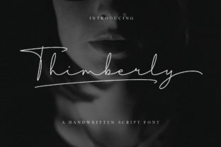 Thimberly: A Simple Handwritten Font for Personalized Crafts