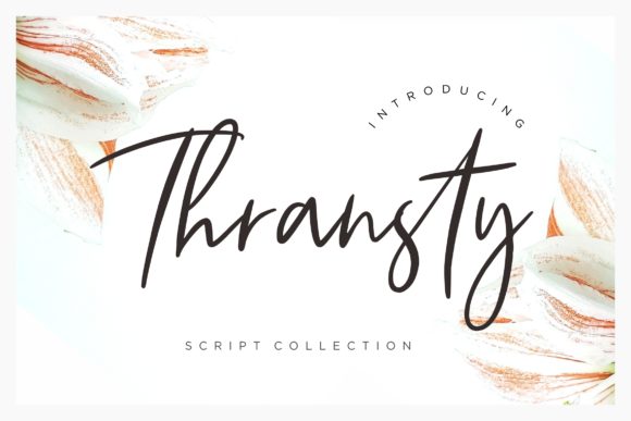 Thransty: A Sweet Script Handwritten Font for Authentic Digital Design