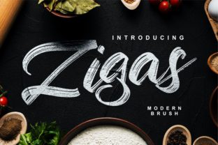 Zigas: The Brush-Style Handwritten Font for Authentic Brand Identity
